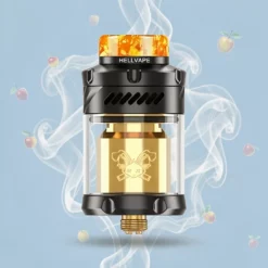 Schweiz Großhandel+Hellvape+Dead Rabbit 3 RTA+1 Mundstück+Dual Coil+Mattschwarz